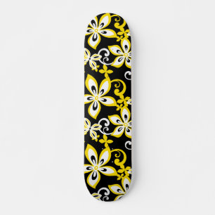 ALOHA HAWAII (SCHWARZ/GELB) SKATEBOARD
