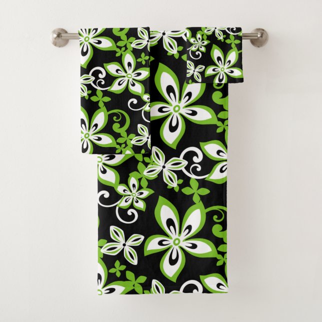 ALOHA HAWAII (SCHWARZ/LIMON) BAD TOWEL SET (Insitu)