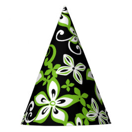 ALOHA HAWAII (SCHWARZ/LIMON) PARTY HAT PARTYHÜTCHEN