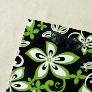ALOHA HAWAII (SCHWARZ/LIMON) STRANDTUCH