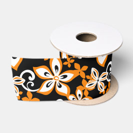 ALOHA HAWAII (SCHWARZ/ORANGE) SATIN RIBBON SATINBAND