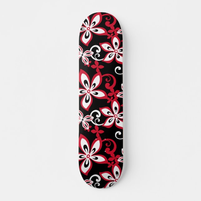 ALOHA HAWAII (SCHWARZ/ROT) SKATEBOARD (Vorne)