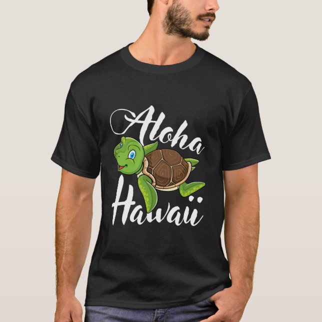 Aloha Hawaii Sea Turtle Save The Turtles Ocean Ani T-Shirt (Vorderseite)