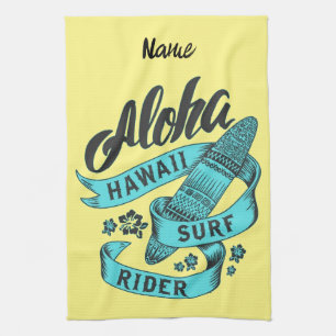 Aloha Hawaii Surf Rider Thunder_Cove  Geschirrtuch