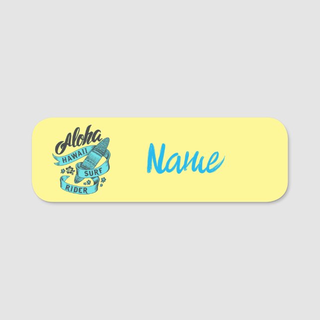 Aloha Hawaii Surf Rider Thunder_Cove Namensschild (Vorderseite)