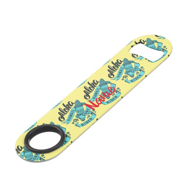 Aloha Hawaii Surf Rider Thunder_Cove Speed Flaschenöffner (Vorderseite Schrägansicht)