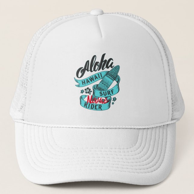 Aloha Hawaii Surf Rider Thunder_Cove Truckerkappe (Vorderseite)