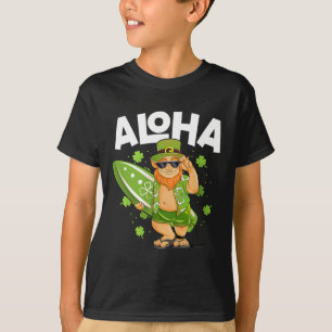 Aloha Hawaii Surfen Leprechaun St Patricks Day Ha T-Shirt