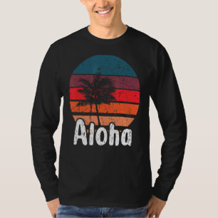Aloha Hawaii Surfing Retro Sunset 28 T-Shirt
