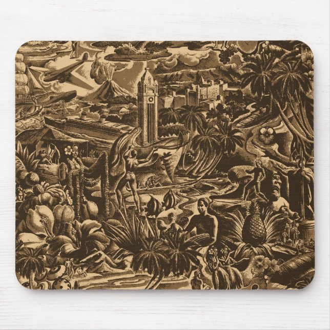 Aloha Hawaii-tropisches landschaftliches von Oahu Mousepad (Vorne)