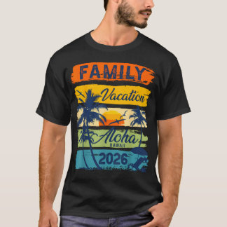 Aloha Hawaii Urlaub 2026 passende Familienreise T-Shirt