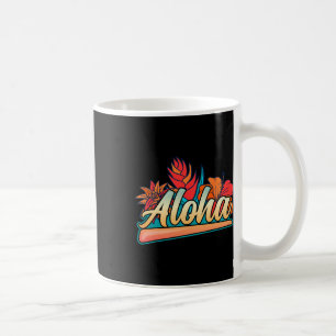 Aloha Hawaii Urlaub Surfen Strand Tropischer Hibis Kaffeetasse