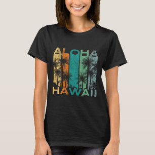 Aloha Hawaii Vintage-Surfbrett T-Shirt