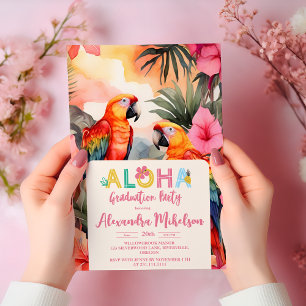 Aloha Hawaiian Blume Abschluss Einladung