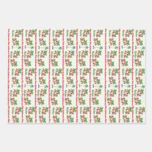 Aloha Hawaiian Christmas Wrapping Paper Geschenkpapier Set