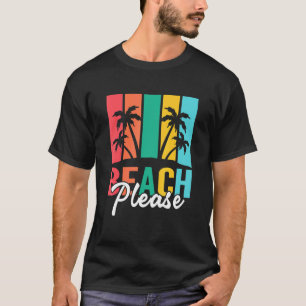 Aloha Hawaiian Hawaii Island Palm Beach Surfboard T-Shirt