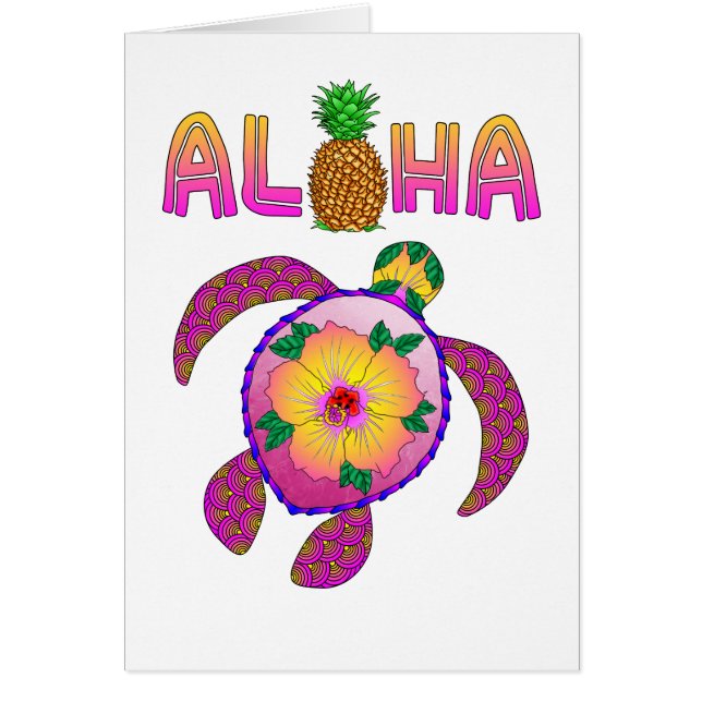 Aloha Hawaiian Honu Turtle (Vorne)