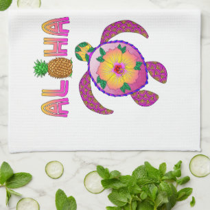 Aloha Hawaiian Honu Turtle Geschirrtuch