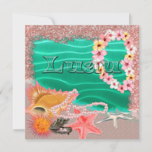 Aloha Hawaiian Luau Invitation