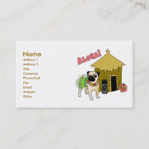 Aloha!  Hawaiian Mops Business Cards anpassbar Visitenkarte