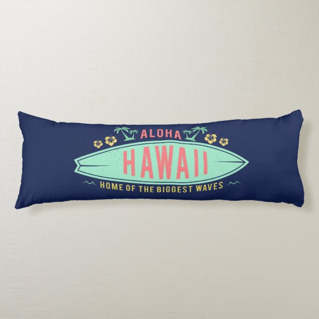 Aloha Hawaiian Surfer Body Kissen (Vorderseite)