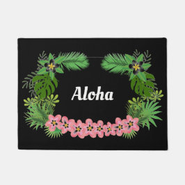 Aloha Hawaiian Welcome Tropical Blume Design Fußmatte