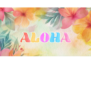 Aloha Hawaiianische Aquarellblumen  T-Shirt
