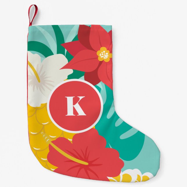 Aloha Hawaiianischer Weihnachtsfest-Strumpf der Sa Kleiner Weihnachtsstrumpf (Vorderseite)
