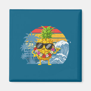 Aloha Hawaiianisches Ananas-Schild Hawaii Shaka Hu Magnet