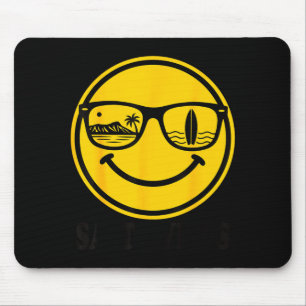 Aloha hawaiianisches Surflächeln Gesicht Waikiki H Mousepad