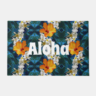 ALOHA hawaiische Leu-willkommene Matte mit