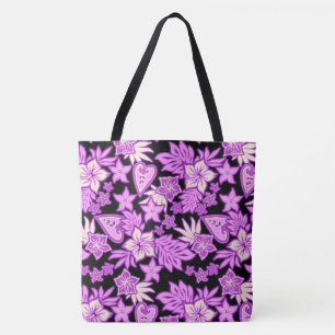 Aloha Heart Hawaiian Hibiskus Tropical Beach Bag Tasche