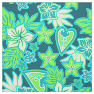 Aloha Heart Hawaiian Hibiskus Tropical Stoff
