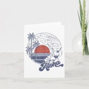 Aloha Hello Summer Vacation Hawaii Beach Family Ma Karte