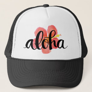 Aloha Hibiskus-Fernlastfahrer-Hut Truckerkappe
