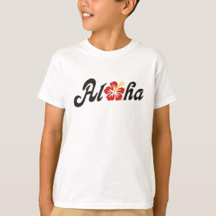 Aloha Hibiskus - flaches Hawaii Design + Ihre Idee T-Shirt