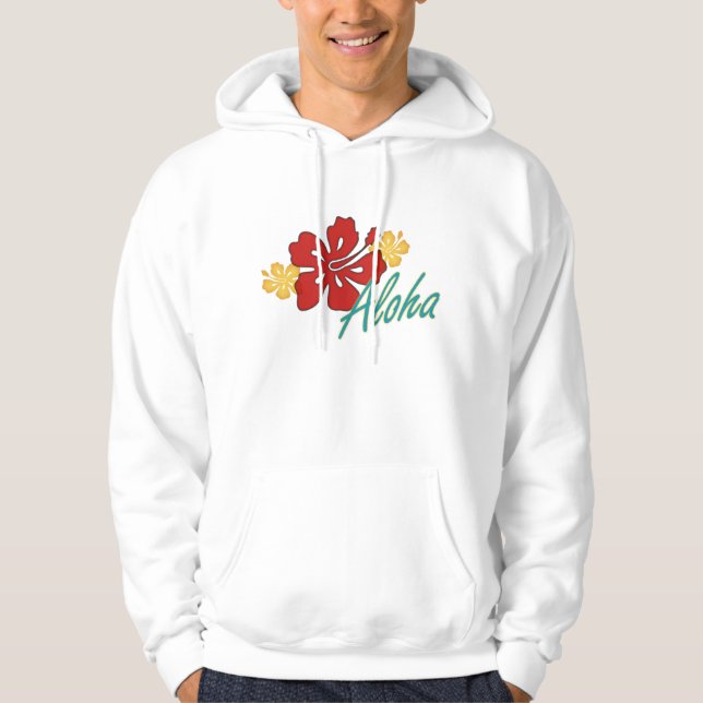 Aloha Hibiskus Hoodie (Vorderseite)