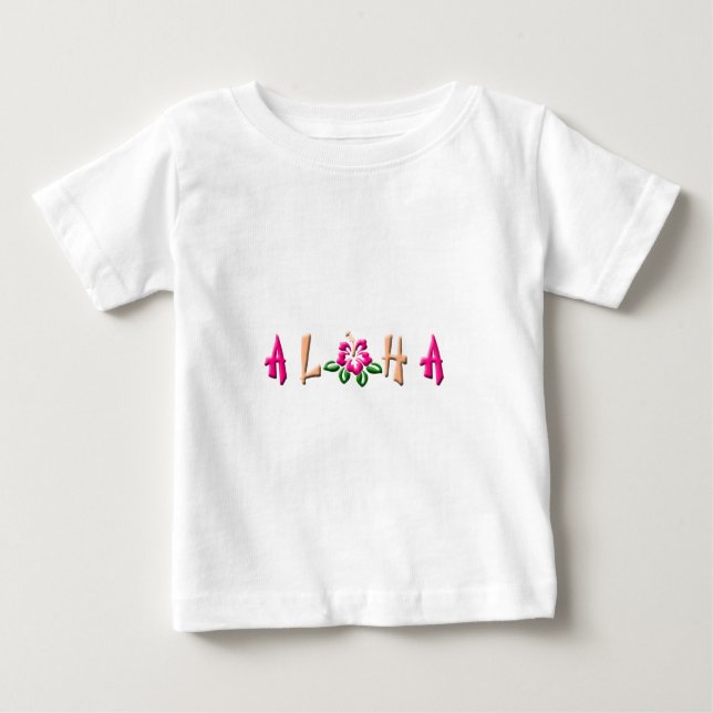 Aloha Hibiskus-Logo Baby T-shirt (Vorderseite)