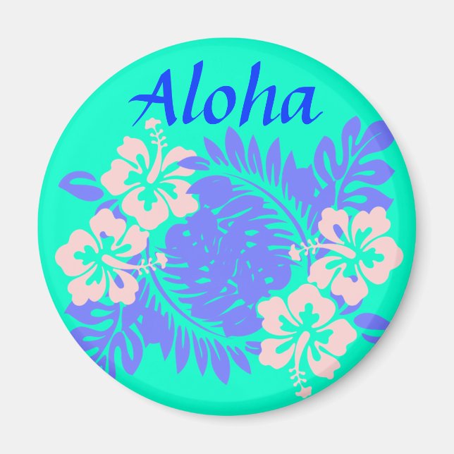 Aloha-Hibiskus-Magnet Magnet (Vorne)