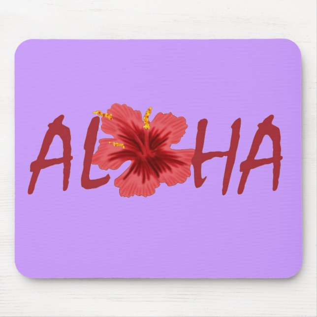 Aloha Hibiskus mousepad (Vorne)