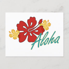 Aloha Hibiskus Postkarte