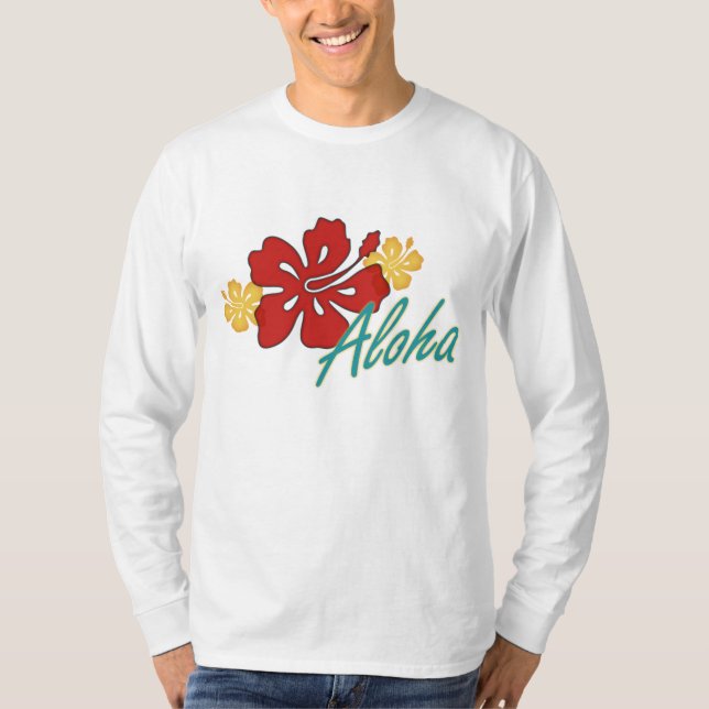Aloha Hibiskus T-Shirt (Vorderseite)