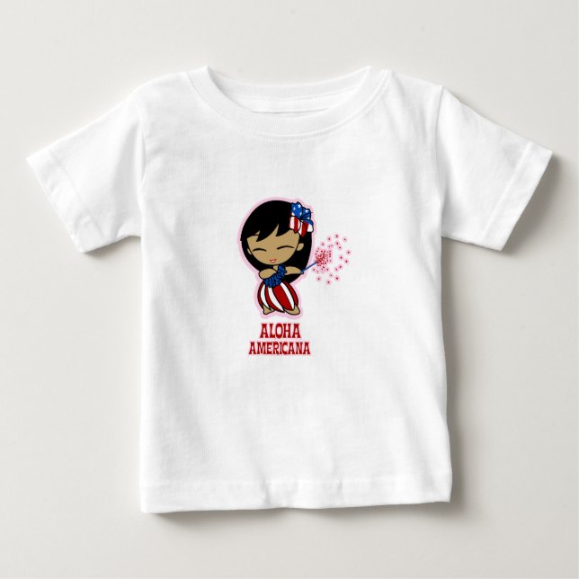 Aloha Honeys Firecracker Hula Girl T - Shirt (Vorderseite)