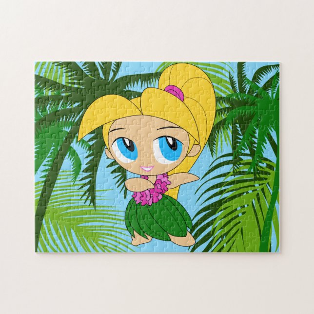 Aloha Honeys Hawaiian Blond Hula Girl (Horizontal)