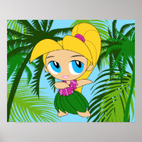 Aloha Honeys Hawaiian Blond Hula Girl