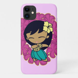 Aloha Honeys Hawaiian Hula Girl Plumeria Lei iPhone 11 Hülle