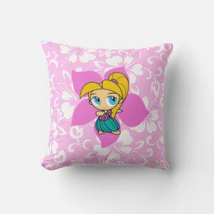Aloha Honeys Hula Girl Reversible Square Pillows Kissen