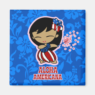 Aloha Honeys Pirate Hula Magnet fille