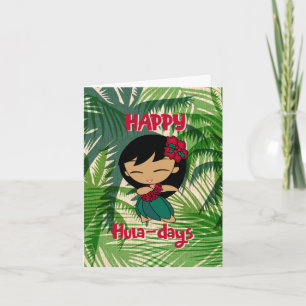 Aloha Honeys Weihnachts-Feiertags-Hula-Mädchen Pal Feiertagskarte