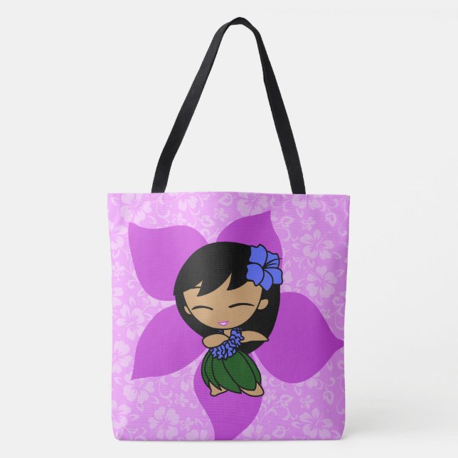 Aloha Honig hawaiische violette Hula Tasche (Vorderseite)